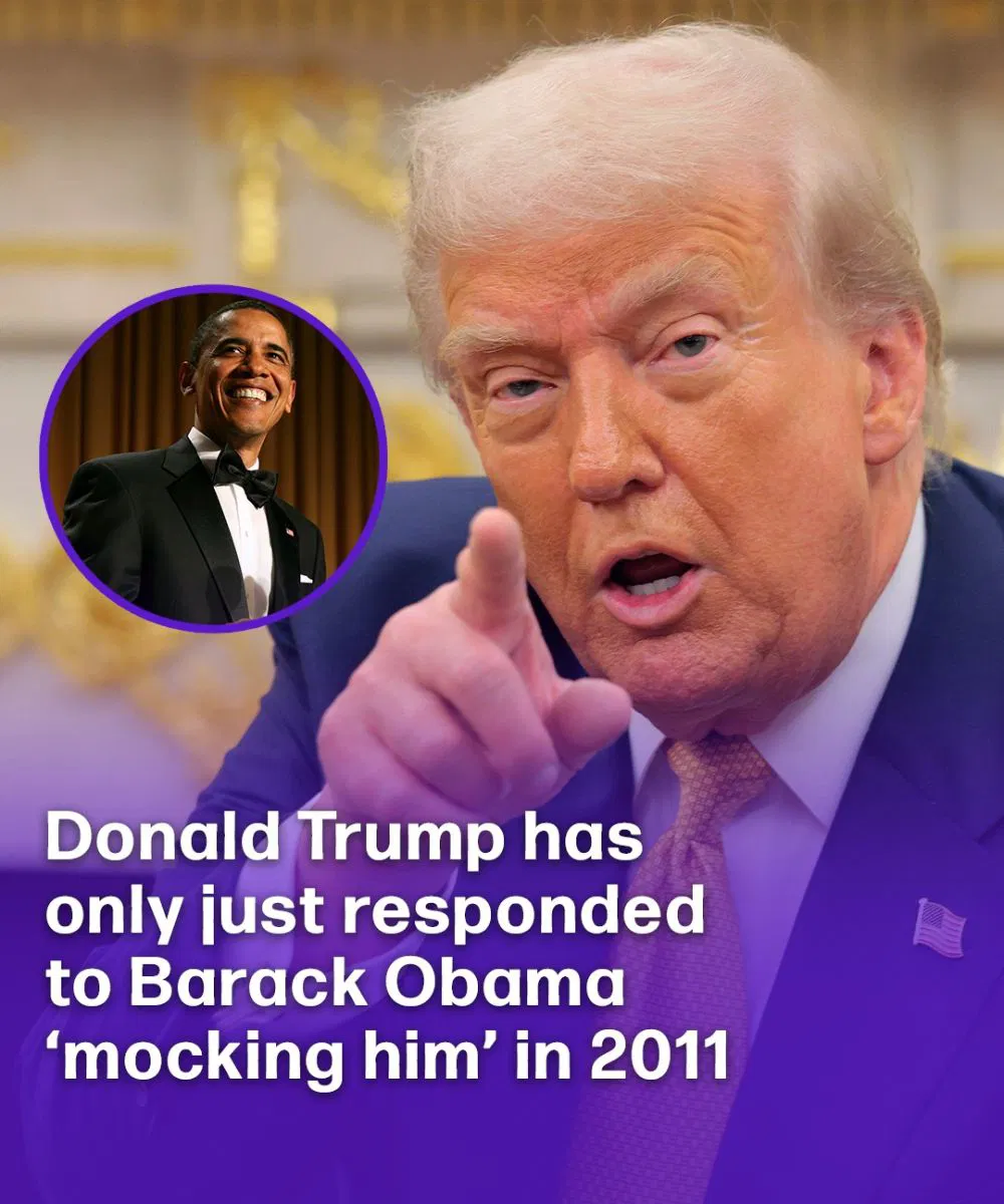 Donald Trump has only just responded to Barack Obama ‘mocking him’ in 2011