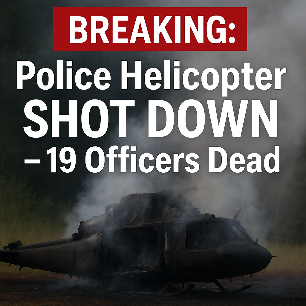 Tragedy in the Skies: Police Helicopter Shot Down, 19 Officers Killed