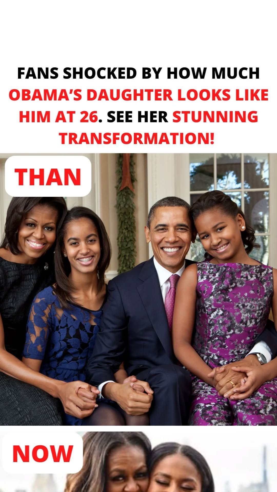 “Barack and Michelle Obama’s 26-year-old daughter, who “looks just like her dad,” has fans in awe!”