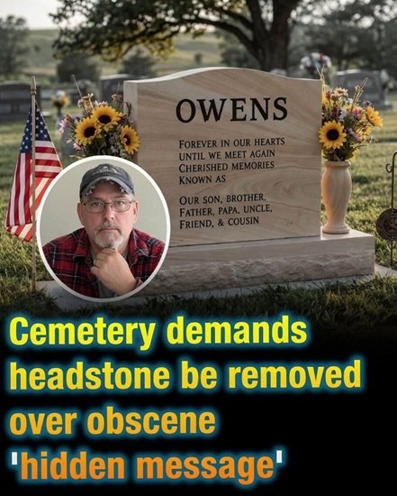 A unique cemetery tribute has sparked controversy among officials and the public.