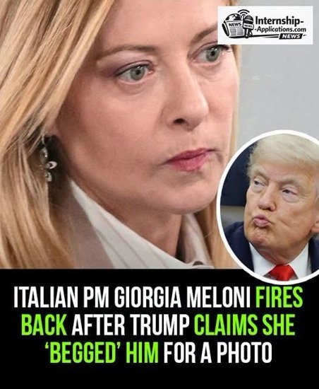 Giorgia Meloni Responds After Trump Claims She Asked for a Photo Together