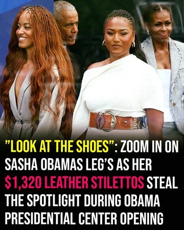 Sasha Obama Appears at Presidential Center Opening in Rare Public Outing