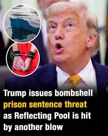 Donald Trump Makes Strong Remarks on Possible Prison Sentence as Reflecting Pool Faces New Issue