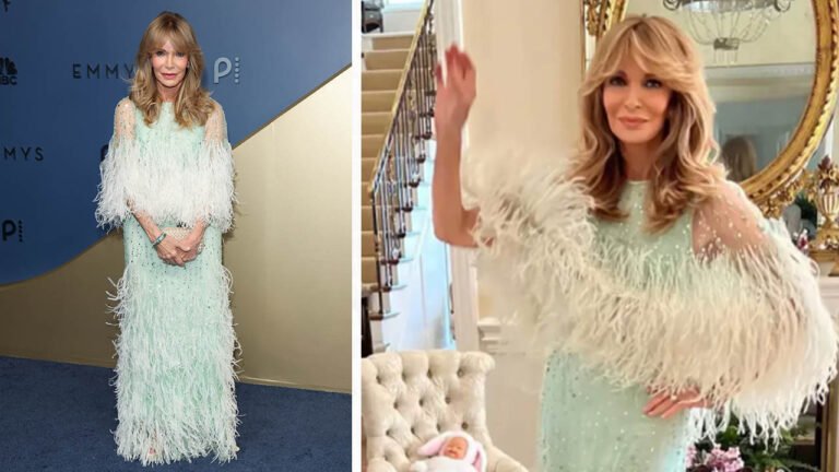 Why Jaclyn Smith rewore her dress from son’s wedding at the 2026 Emmys