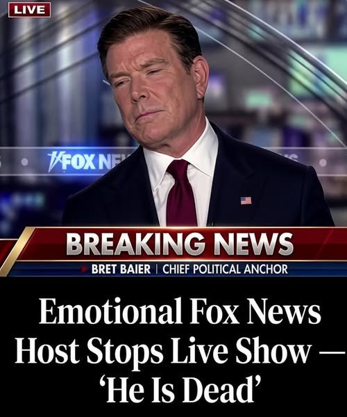 🚨Emotional Fox News Host Stops Live Show…….