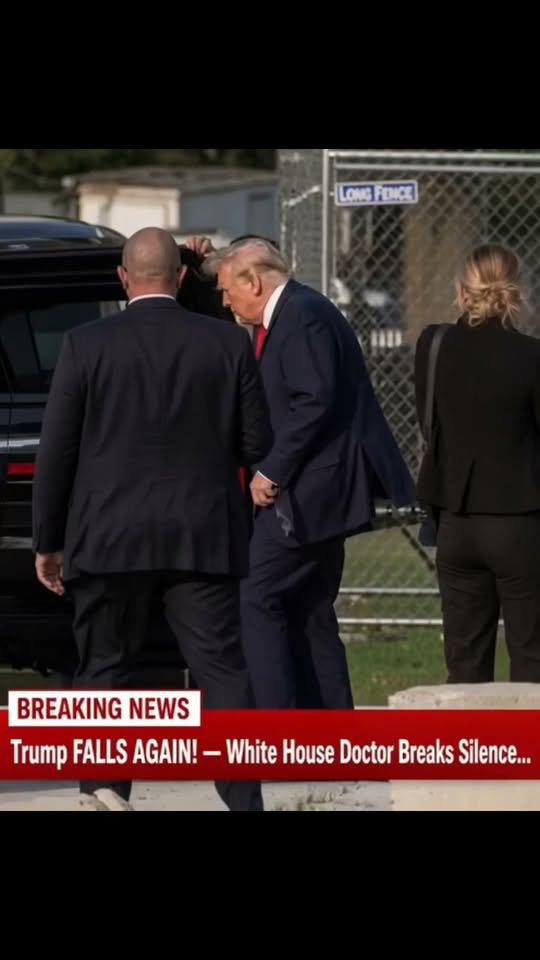 Trump FALLS AGAIN! — White House Doctor Breaks Silence…See more